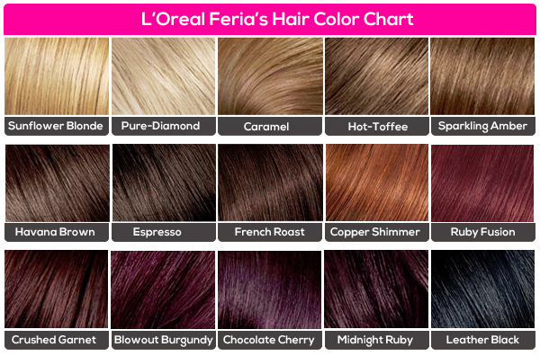 Hair Colour Chart Hair Images 2016 Loreal