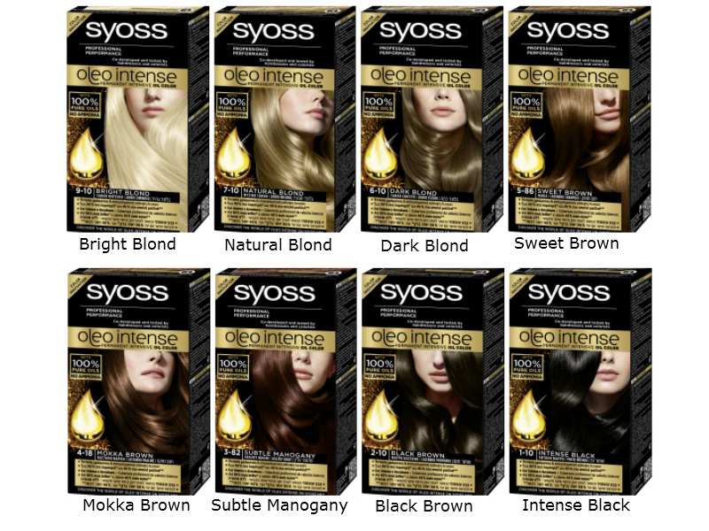 Hair Colour Chart Hair Images 2016 Syoss Oleo Intense