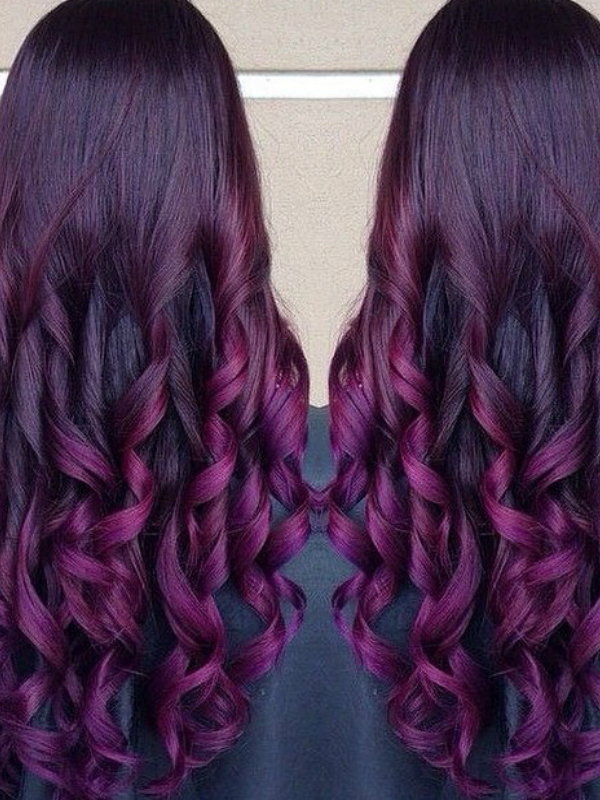Purple Hair Color Chart