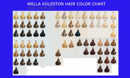 Wella hair color chart