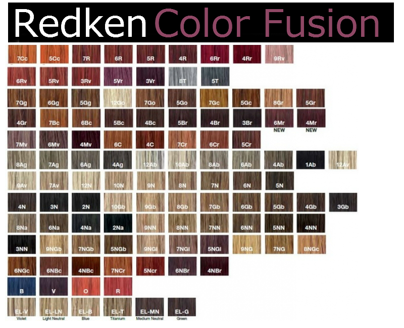 Redken Hair Color Chart 2017