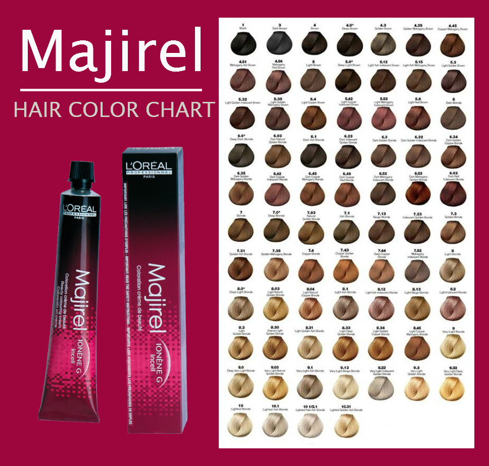 Majirel Hair Color Chart Instructions Ingredients Hair Color
