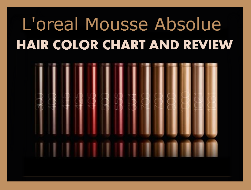 L Oreal Mousse Hair Color Chart
